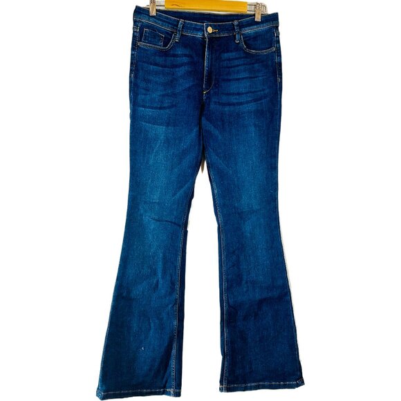 H&M Pants - H&M Navy Flared Jeans - Size 10